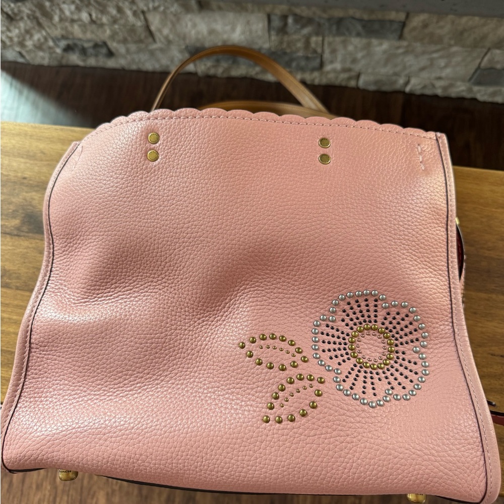Coach 1941 Rogue 31 Rivet Pink TeaRose Glovetanned Pebbled Leather Bag, NWOT - Picture 7 of 14